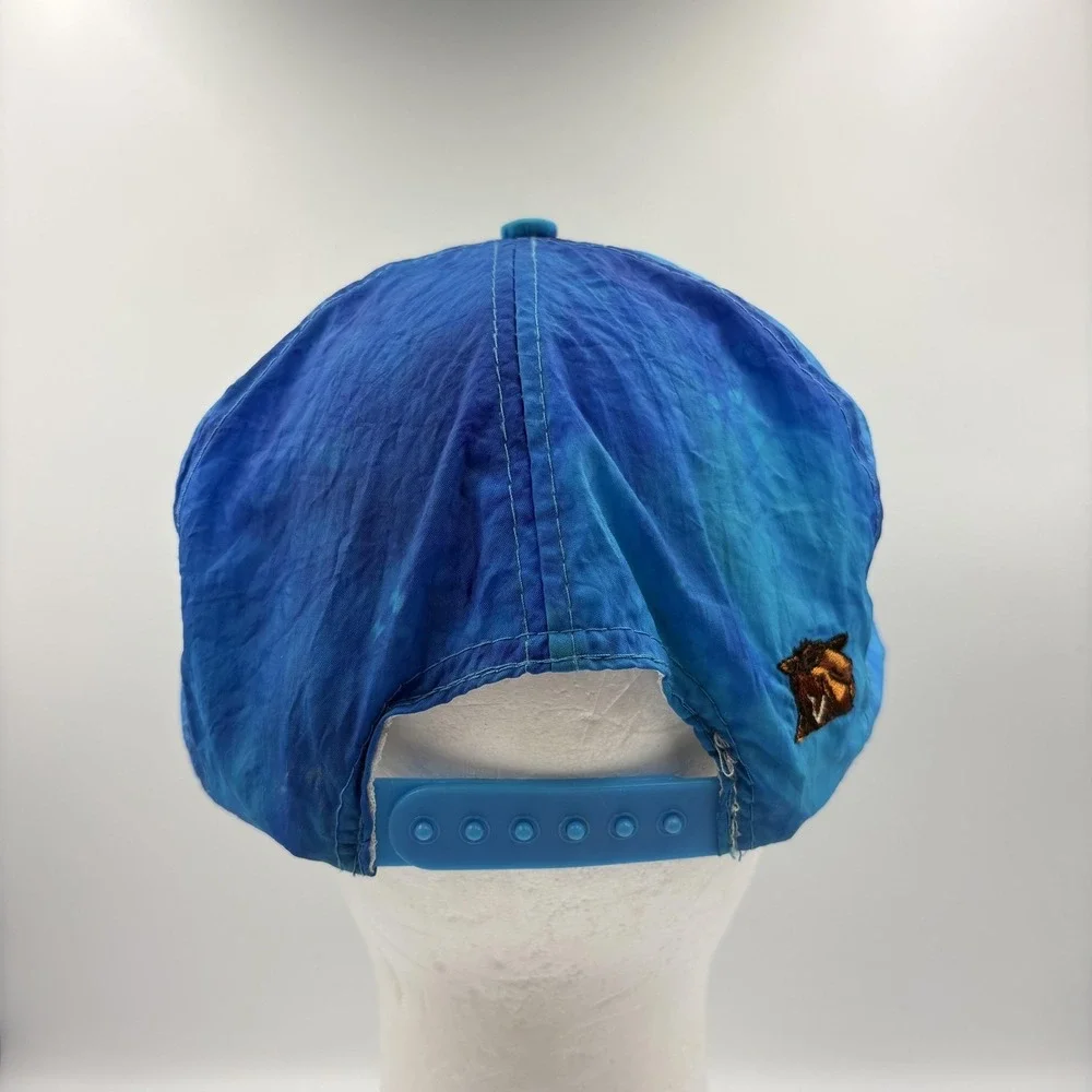 Vintage Camel Joe Camel Blue Nylon Adjustable Snapback Hat Cap‎ Smooth Character